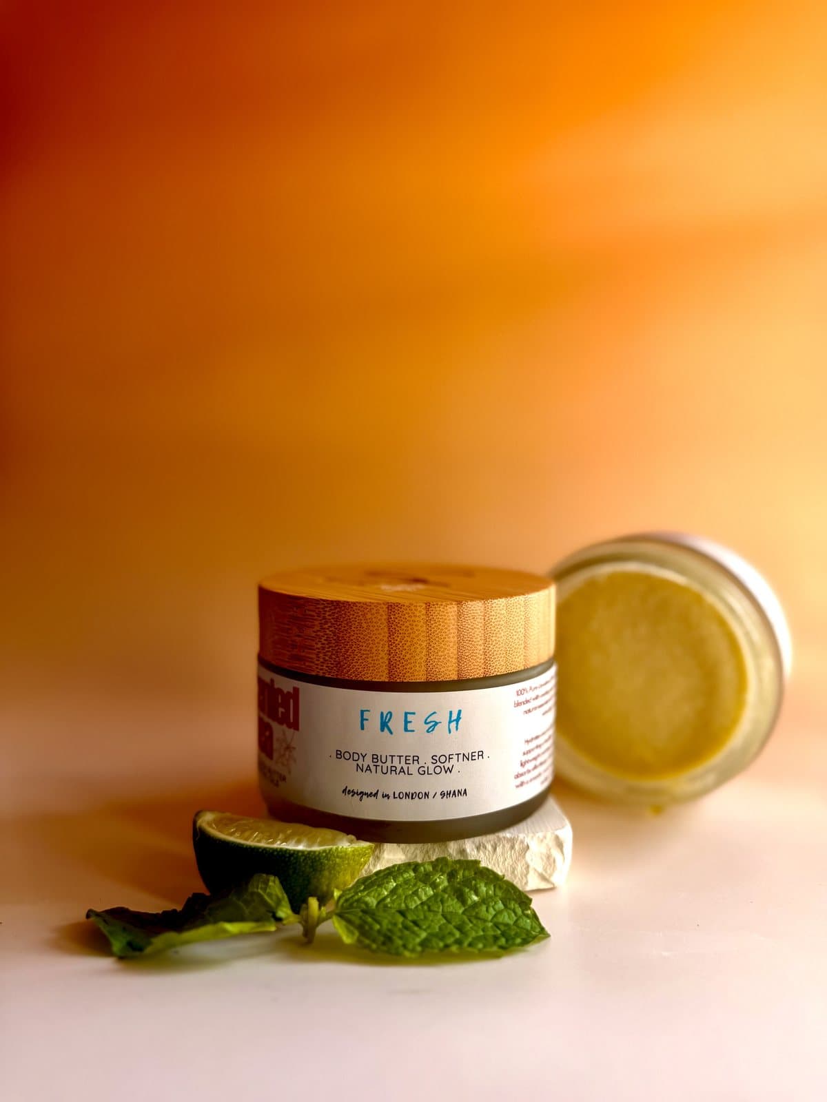 FRESH body butter, 200g jar, alternate angle